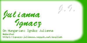 julianna ignacz business card