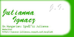 julianna ignacz business card